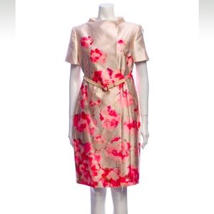 Valentino Silk Knee-Length Coat Dress